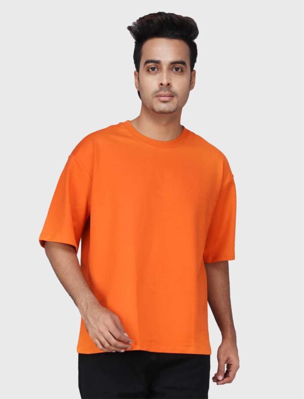 Orange casual T-shirt